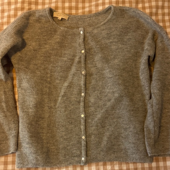 Sezane Sweaters - Sezane gaspard cardigan light grey size medium